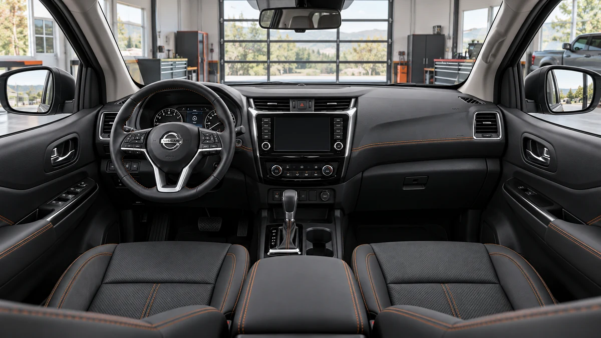 Minh họa phương án bọc ghế Nissan Navara