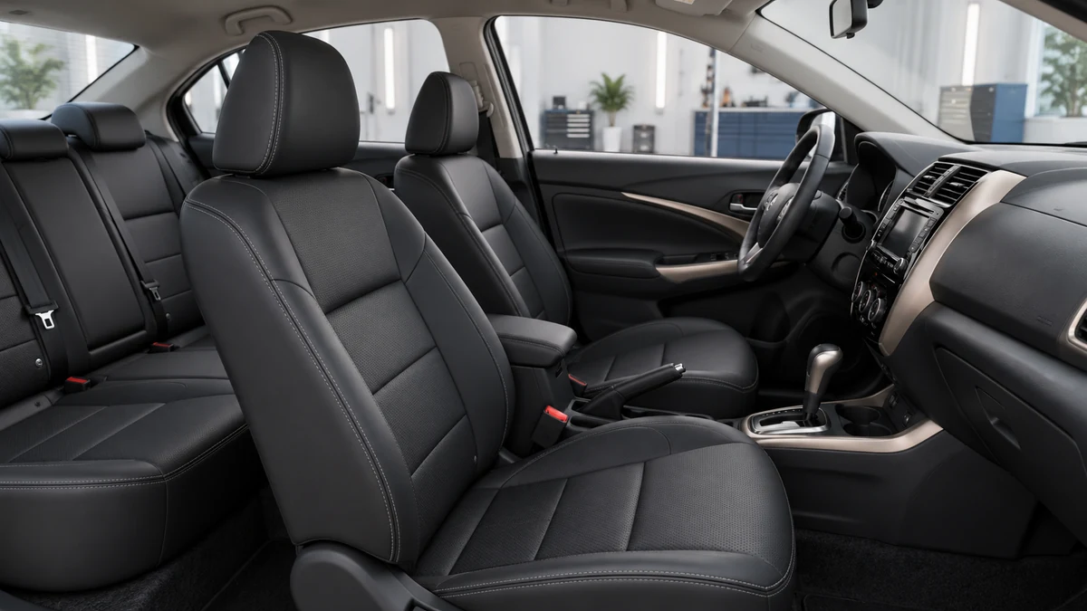 Minh họa phương án bọc ghế Nissan Sunny