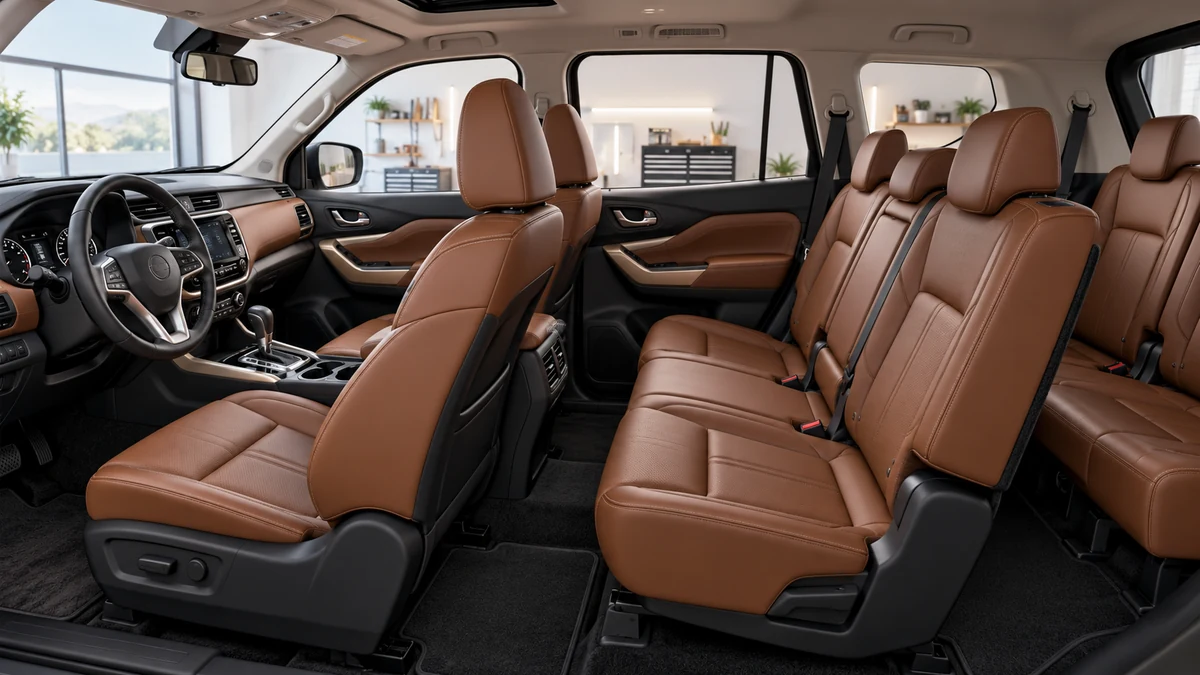 Minh họa phương án bọc ghế Nissan Terra