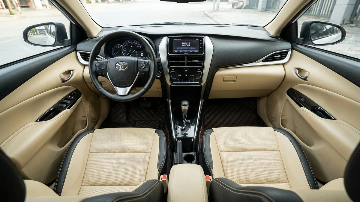 Bọc ghế da Nappa bò tơ cao cấp và lót sàn 6D xe Toyota Vios tại xưởng MORCAR Hà Nội
