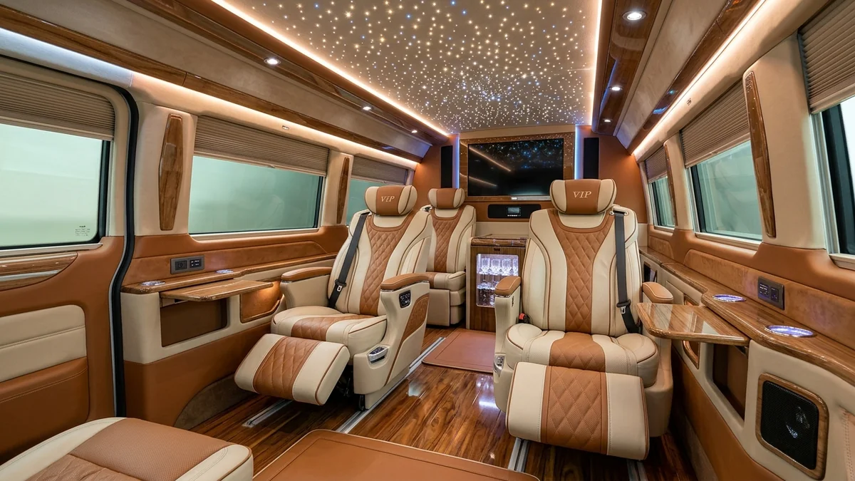 Nâng cấp nội thất hàng ghế thương gia limousine xe Ford Transit và Tourneo tại MORCAR