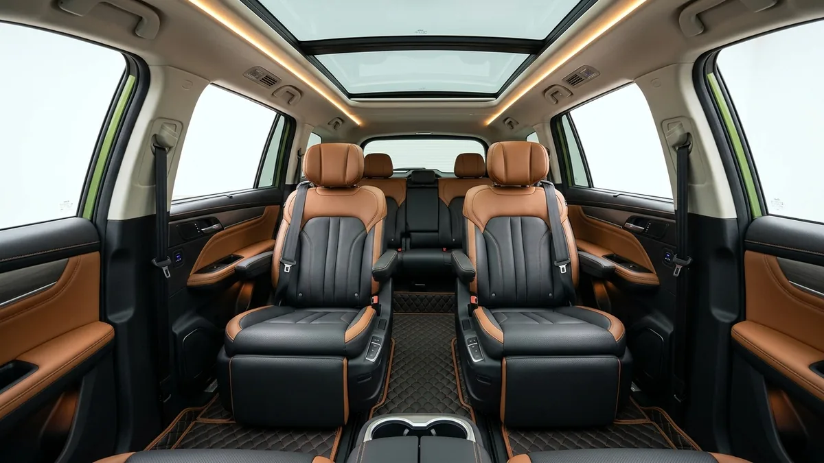 Bọc ghế da Nappa và đổi màu nội thất xe VinFast Limo Green MPV 7 chỗ chuẩn phong thủy tại MORCAR