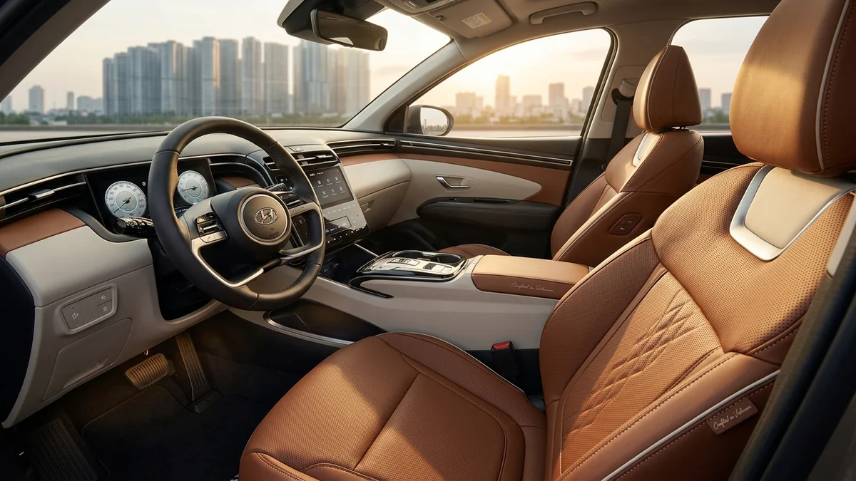 May đo bọc ghế da Nappa bò tơ cao cấp cho các dòng xe ô tô Hyundai tại xưởng MORCAR Hà Nội