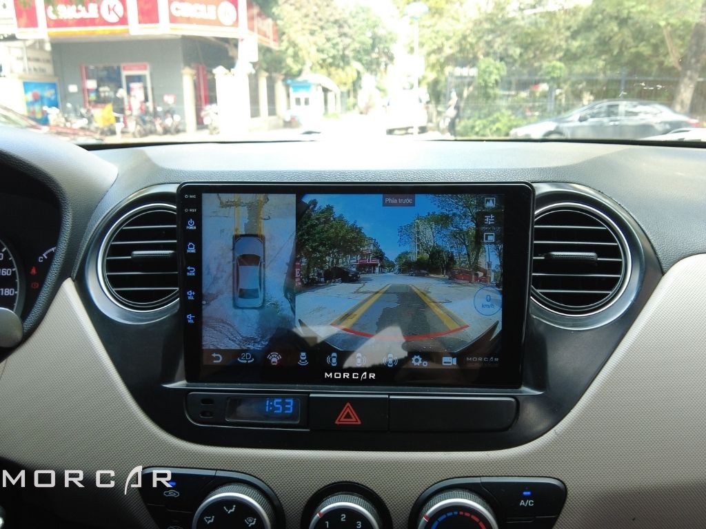 Màn hình Hyundai I10 - Quan sát toàn cảnh 360
