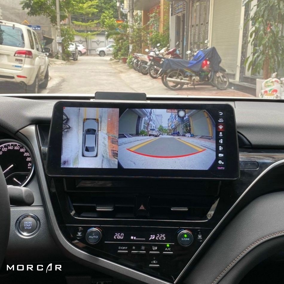 MÀN HÌNH ANDROID CAMRY 2022 LIỀN CAMERA 360 MORCAR