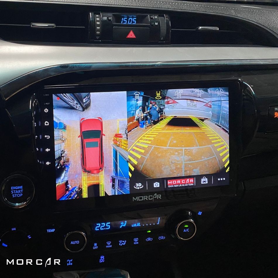 MÀN HÌNH ANDROID HILUX LIỀN CAMERA 360