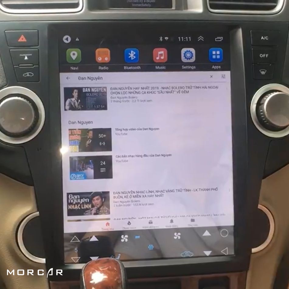 MÀN HÌNH ANDROID TESLA TOYOTA HIGHLANDER