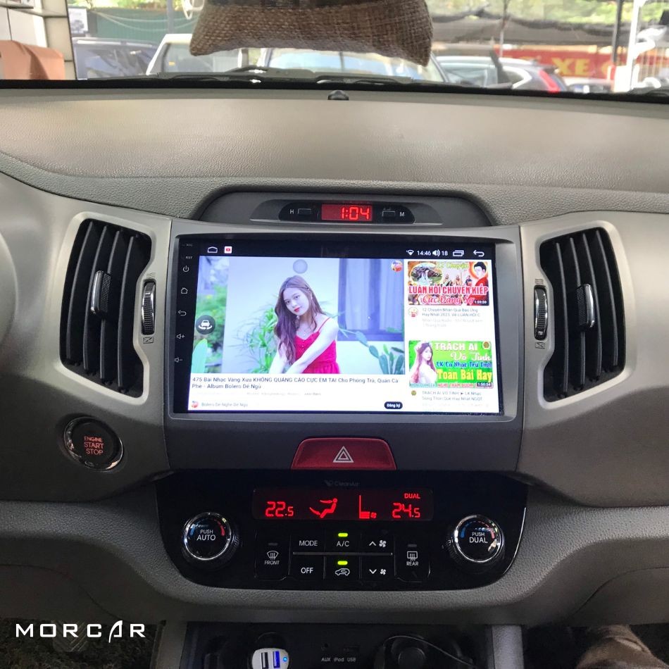 MÀN HÌNH ANDROID KIA SPORTAGE 2016, 2017 MORCAR