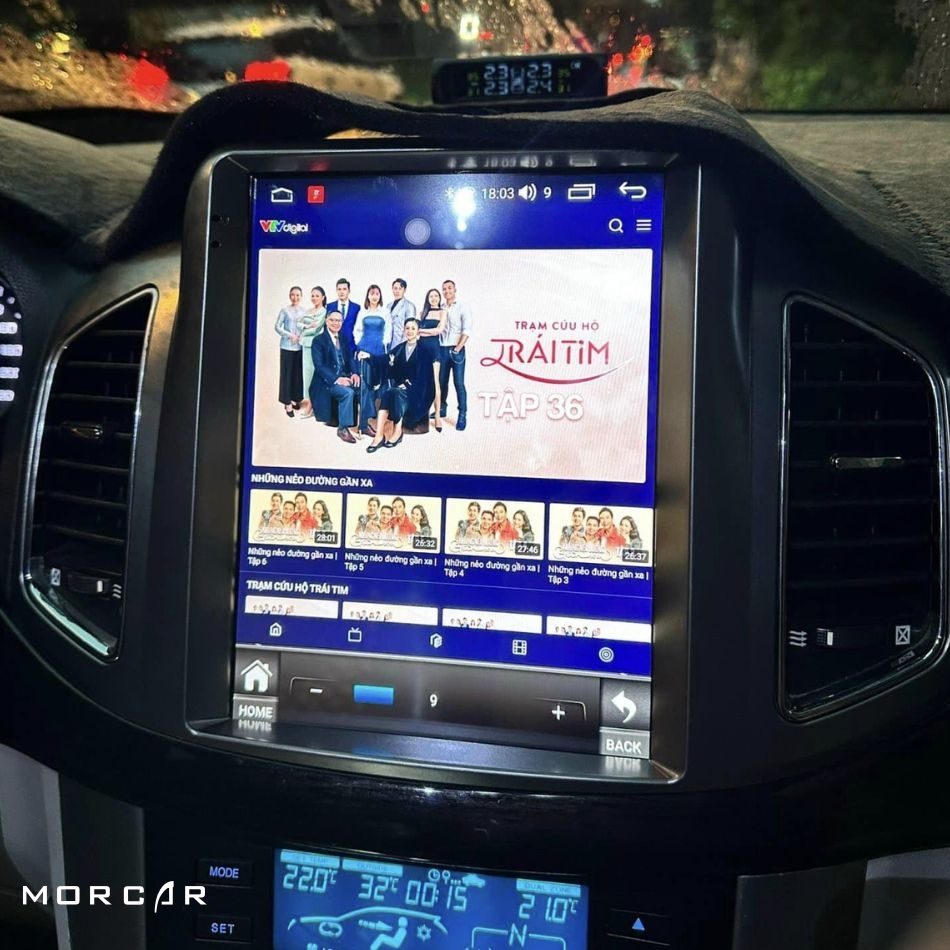 Man hinh android Tesla Captiva 2016