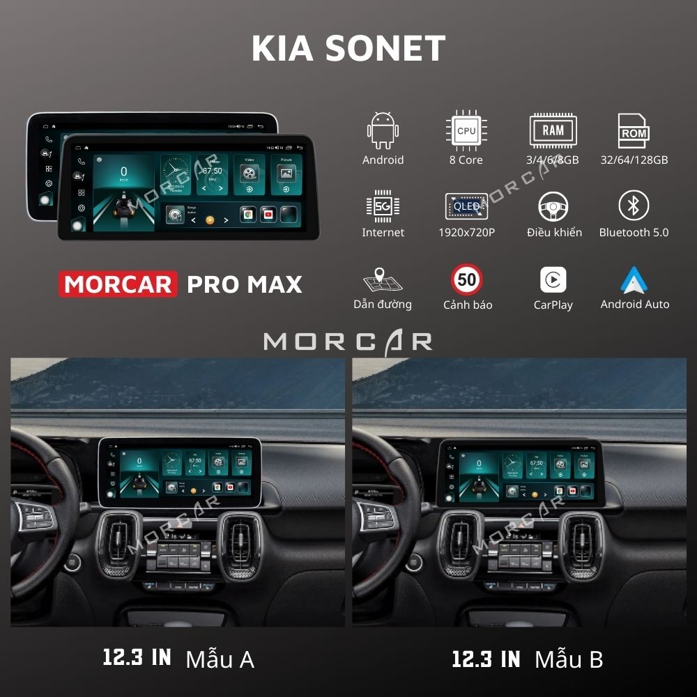 Màn hình 9-12.3in Sonet 2021-2023