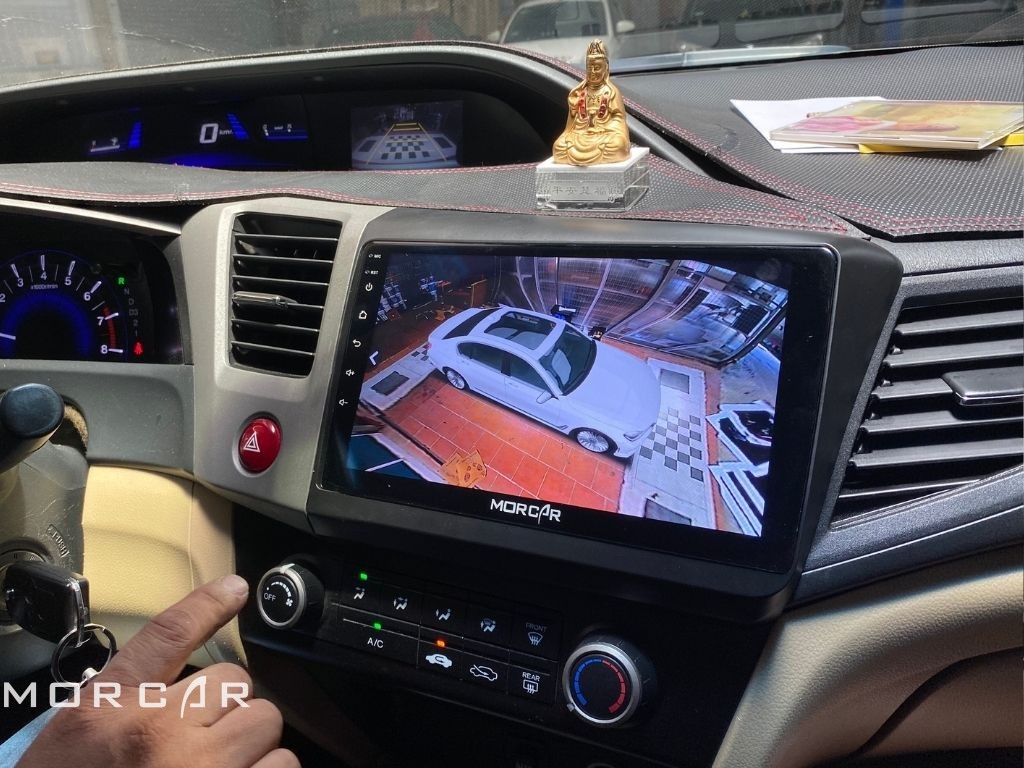 Màn hình android ô tô Honda Civic 2012, 2013, 2014, 2015 liền camera 360 Sony