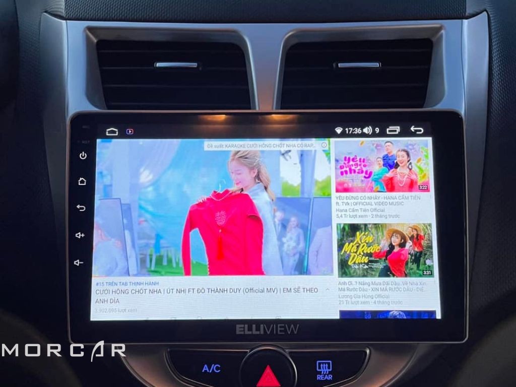 Màn hình android 9 inch cho xe Accent 2010-2015