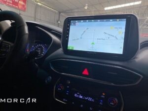 Màn hình 10 inch cho xe santafe 2018-2023