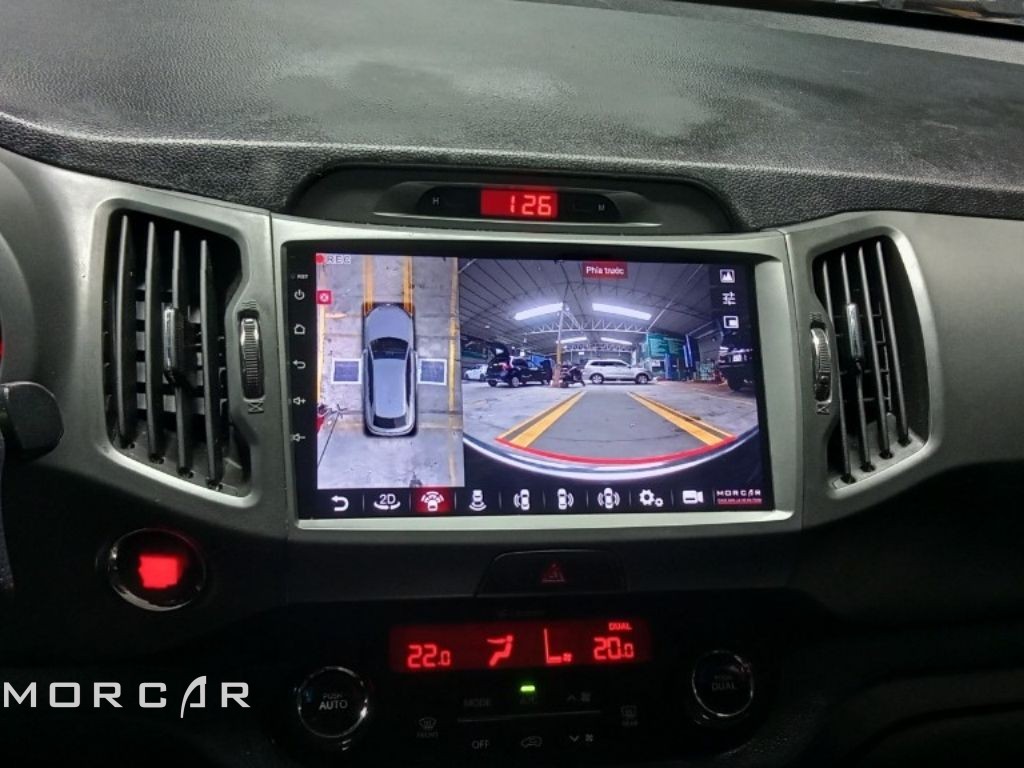 Màn hình android liền camera 360 cho xe Kia Sportage - Chính hãng Morcar