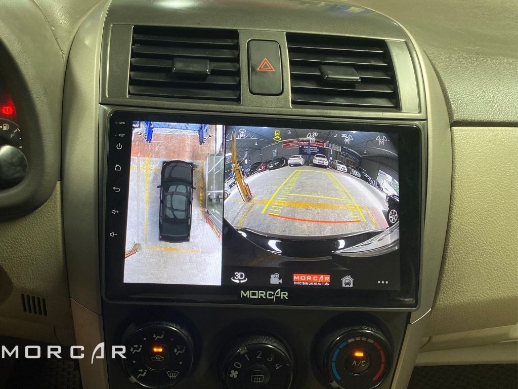 Màn hình android liền camera 360 cho Altis 2007-2013 - Morcar M7862S