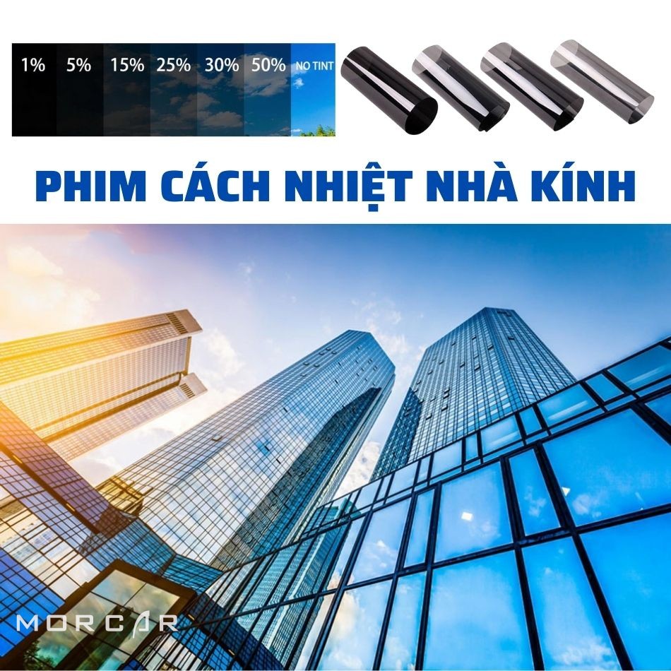 Dán phim cách nhiệt chống nóng cho nhà kính, Văn phòng, quán Cafe