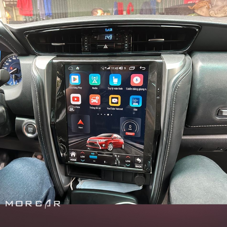 Màn hình android Tesla Fortuner 2017-2023 Morcar TS11 12.1 inch