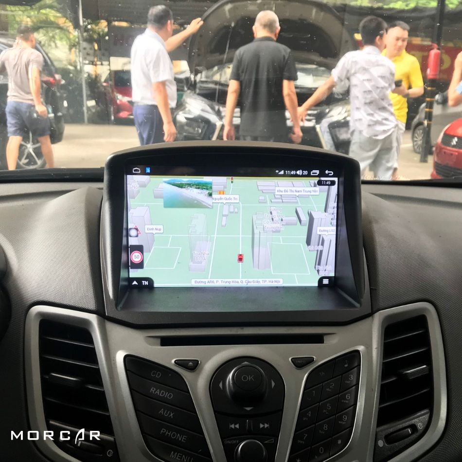 Màn hình android 9 inch Ford Fiesta - Chỉ dẫn đường thông minh
